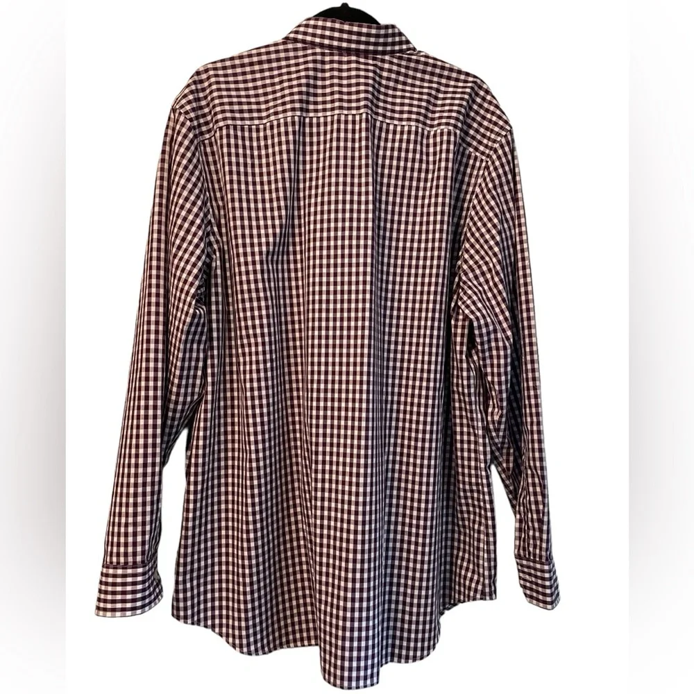 Banana Republic‎ men’s purple checkered button down shirt, long sleeve, size XXL